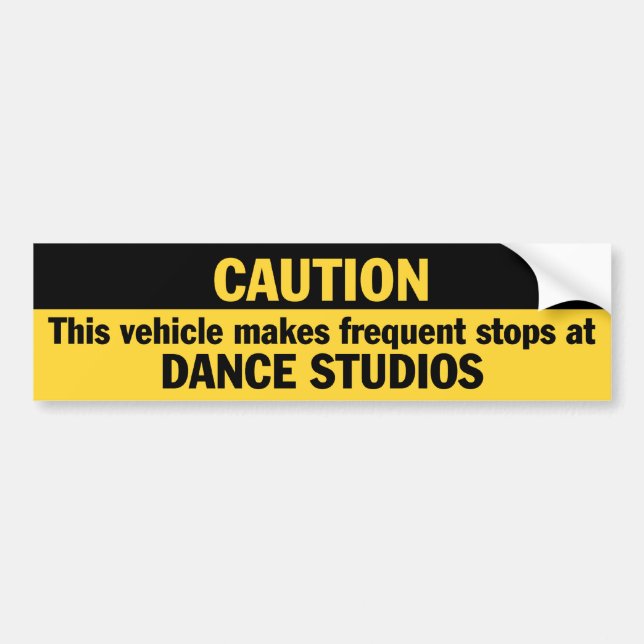 Frequent Stops (Dance) Bumper Sticker (Front)