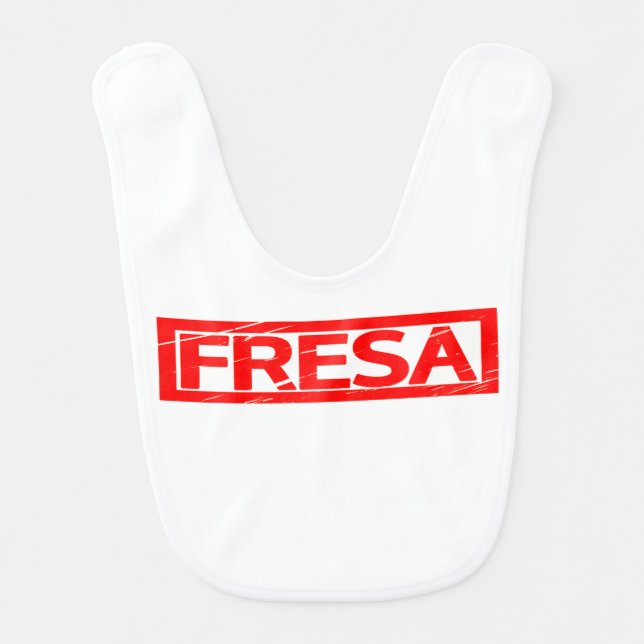 Fresa Stamp Baby Bib (Front)