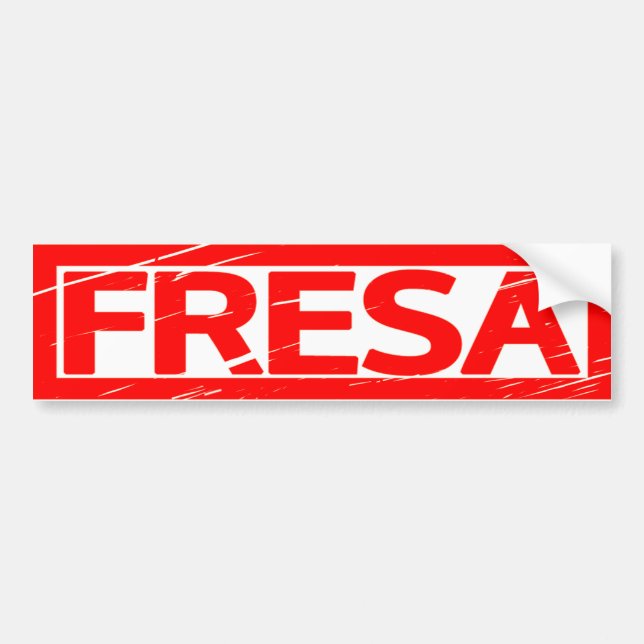 Fresa Stamp Bumper Sticker (Front)