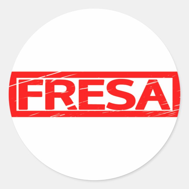 Fresa Stamp Classic Round Sticker (Front)