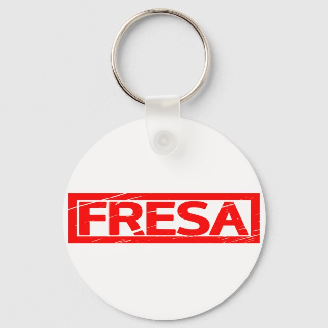 Fresa Stamp Keychain (Front)