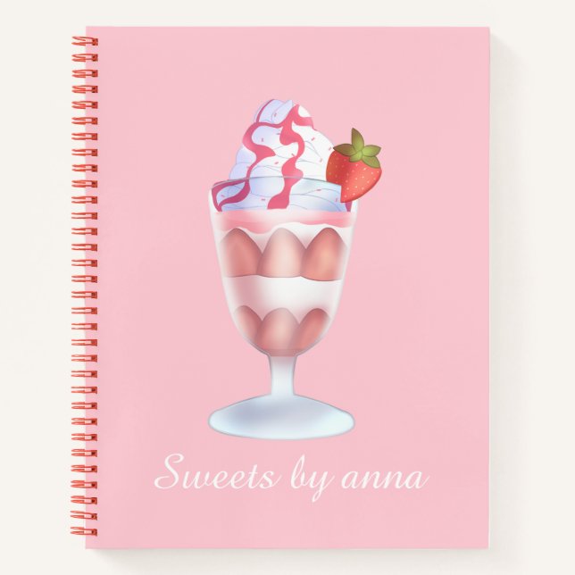 Fresas Con Crema Mexicanas  Notebook (Front)