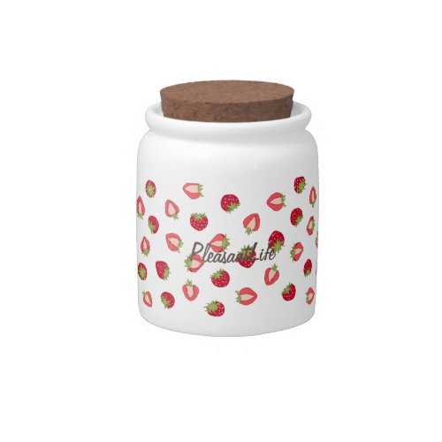 Fresas Frescas by Pleasant Life Candy Jar