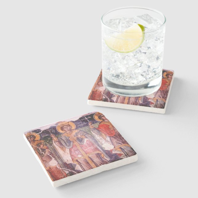 Fresco collection marble coaster (Side)