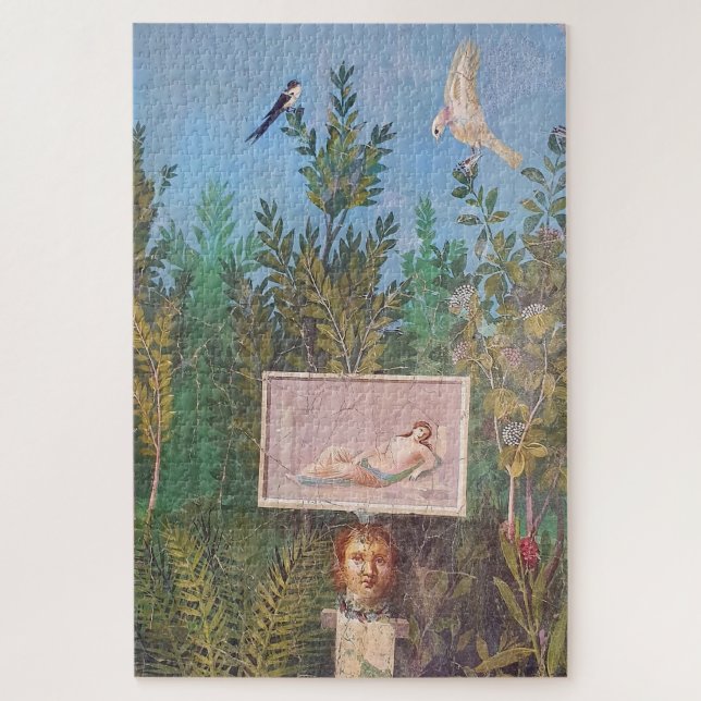 Fresco of a Garden Scene, Pompeii Jigsaw Puzzle (Vertical)