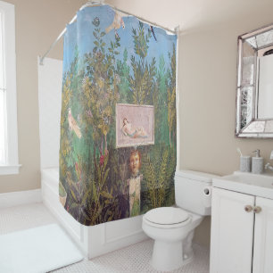 Fresco of a Garden Scene, Pompeii Shower Curtain