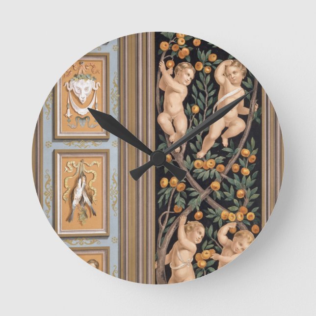 Fresco of Cupids from the Church of St. Ambroglio, Round Clock (Front)