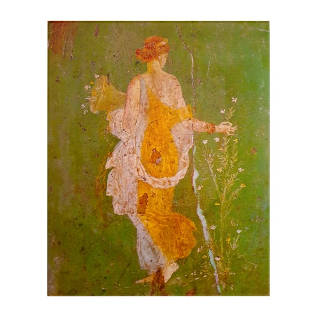 Fresco of Flora in Villa of Ariadne, Pompeii	 Acrylic Print (Front)