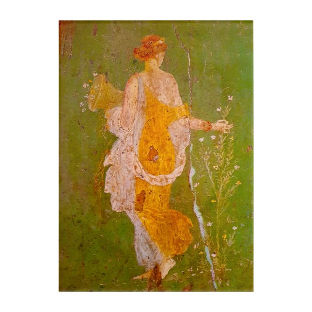 Fresco of Flora in Villa of Ariadne, Pompeii	 Acrylic Print (Front)