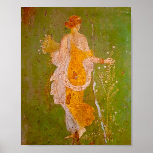 Fresco of Flora in Villa of Ariadne, Pompeii Poster