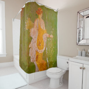 Fresco of Flora in Villa of Ariadne, Pompeii Shower Curtain