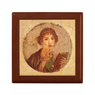Fresco of Sappho in Pompeii Gift Box