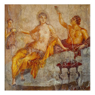 Fresco Private Drinking Scene in Pompeii Acrylic Print