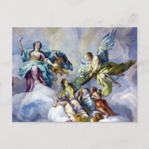 fresco winged postcard