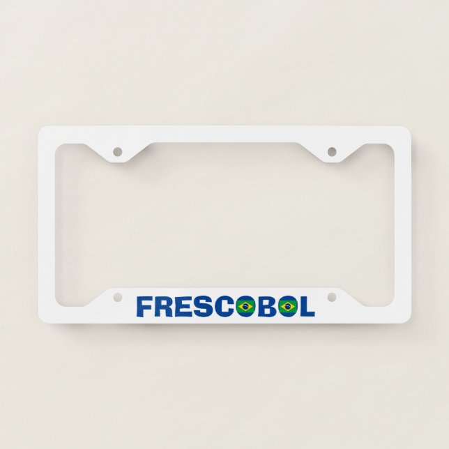 Frescobol License Plate Frame (Front)