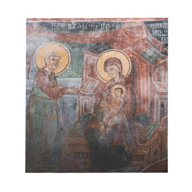 Frescoes from the 14th Century Serbian Church, 2 Notepad (Front)