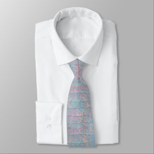 Fresh Abstract Summer Textured Cool Pattern Neck Tie