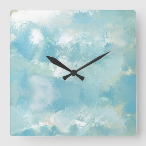 Fresh Air Abstract and modern Color Square Wall Clock