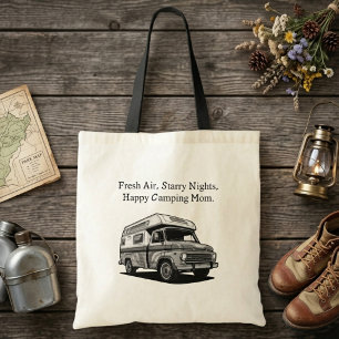 Fresh Air Starry Nights Happy Camping Mom Outdoor Tote Bag