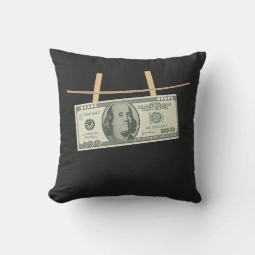 Fresh and clean money T_Shirt Throw Pillow