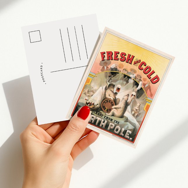 Fresh and Cold – Beer Direct from the North Pole Postcard (Creator Uploaded)