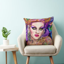 Fresh and Colorful Drag Queen Artwork Design