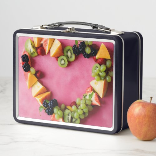 Fresh and Fruity Green Delights Lunch Box  Metal Lunch Box