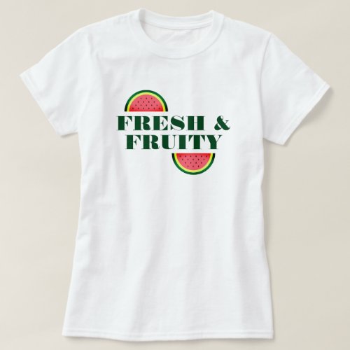 Fresh and fruity watermelon slice cute summer T_Shirt