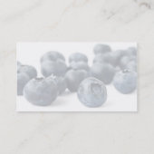 Fresh and Modern Blueberries Business Card (Back)
