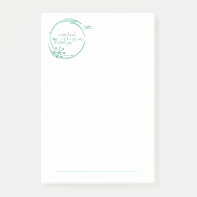 Fresh and Modern Speech Pathologist Notes (Front)