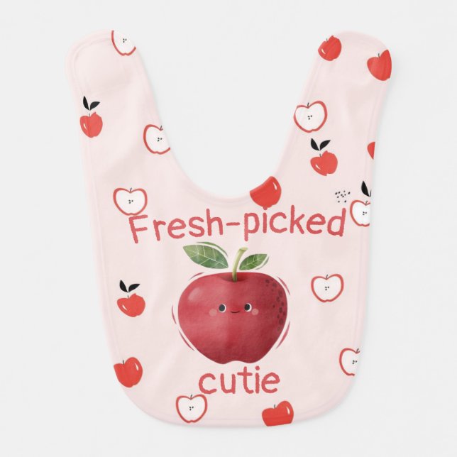 Fresh Apple Baby Bib (Front)