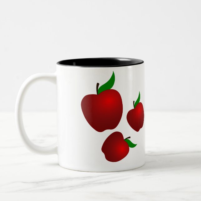 Fresh Apple Design Mug (Left)
