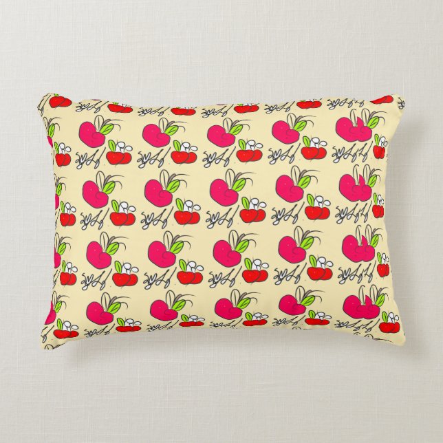 Fresh Apple Orchard Accent Pillow (Front)