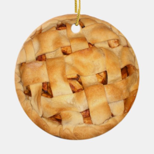 Fresh Apple Pie Ceramic Ornament
