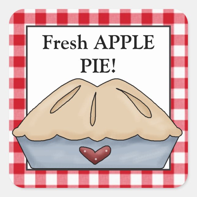 Fresh apple pie vendors sticker (Front)