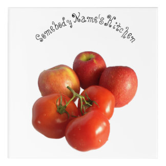 Fresh Apples and Tomatoes Wall Picture Acrylic Print