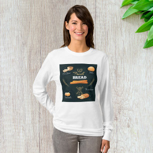 Fresh Artisan Bread Bakery Loaf Rolls Baguette T-Shirt