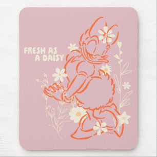 Fresh as a Daisy Minimalist Floral Graphic Mouse Pad