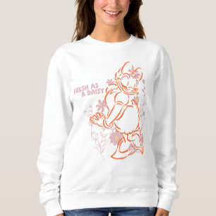 Fresh as a Daisy Minimalist Floral Graphic Sweatshirt