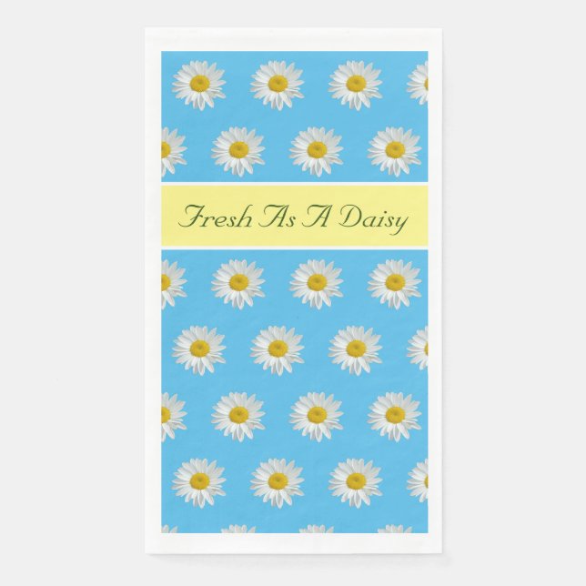 Fresh As A Daisy Paper Guest Towels (Front)