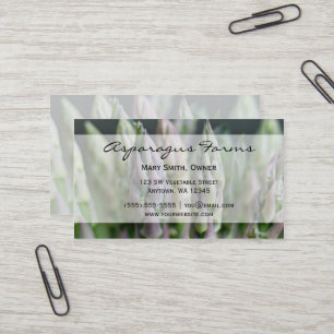 Fresh Asparagus Business Card