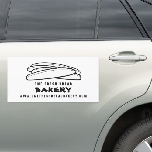 Fresh Baguettes Bakers Bakery Car Magnet