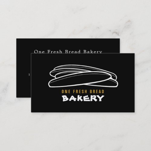 Fresh Baguettes Bakers Bakery Store Business Card