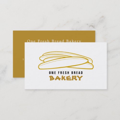 Fresh Baguettes Bakers Bakery Store Business Card