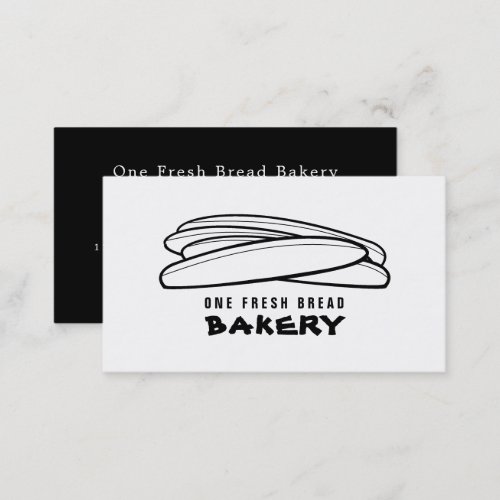 Fresh Baguettes Bakers Bakery Store Business Card