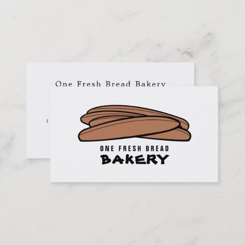 Fresh Baguettes Bakers Bakery Store Business Card