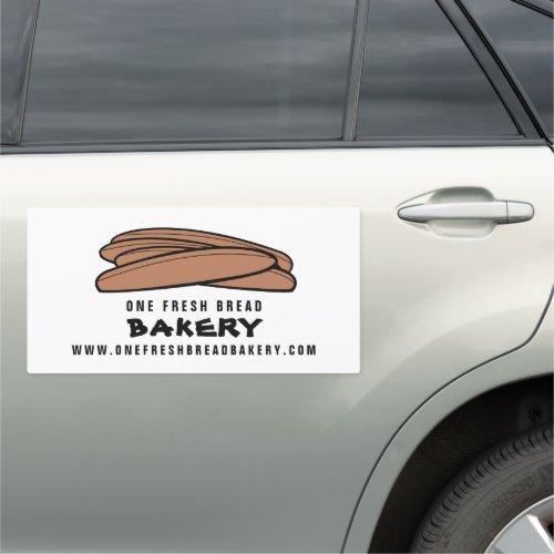 Fresh Baguettes Bakers Bakery Store Car Magnet
