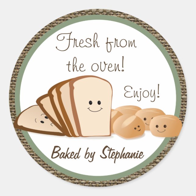 Fresh Baked Bread Gift Tag (Front)