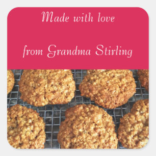 Fresh Baked Cookies From Grandma Square Sticker
