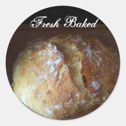 Fresh Baked Homemade Bread Classic Round Sticker